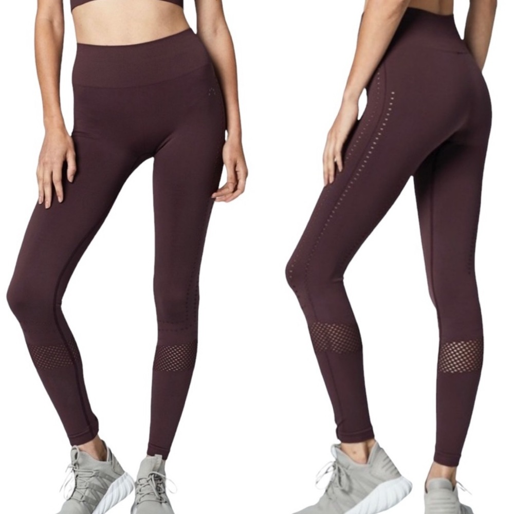 Varley Justin Leggings in Burgundy